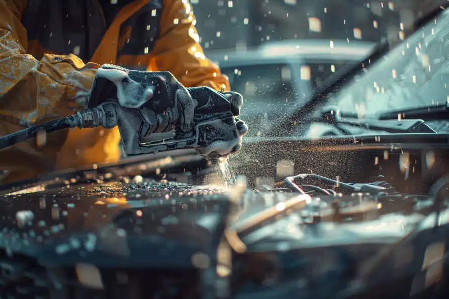 fleet vehicle engine cleaning